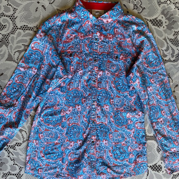 Ariat Bottom down long sleeve shirt - Picture 1 of 6